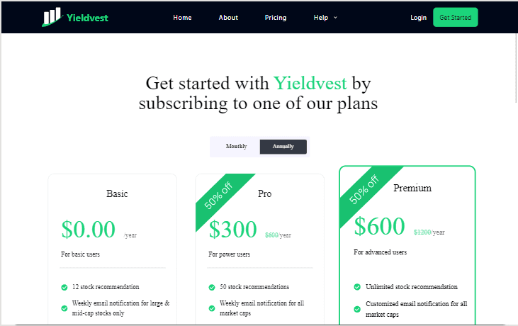 Yieldvest's screenshot