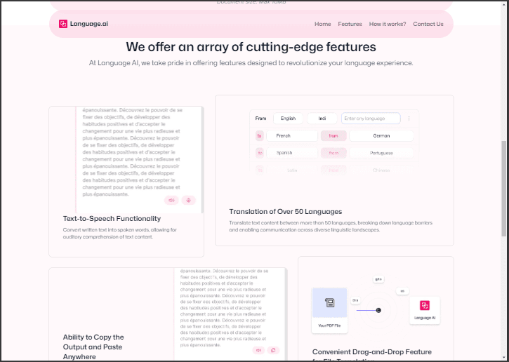 Language AI's screenshot