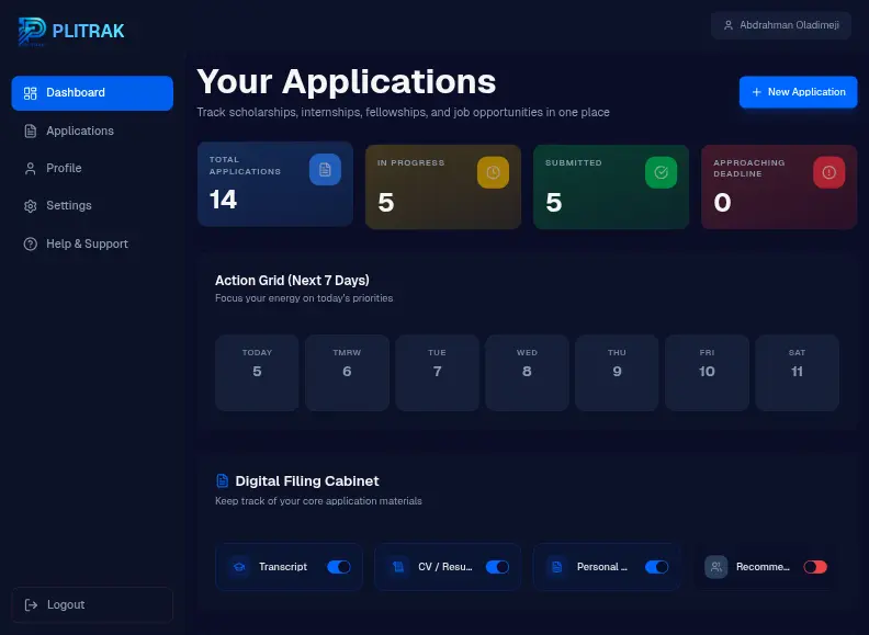 Plitrak's screenshot